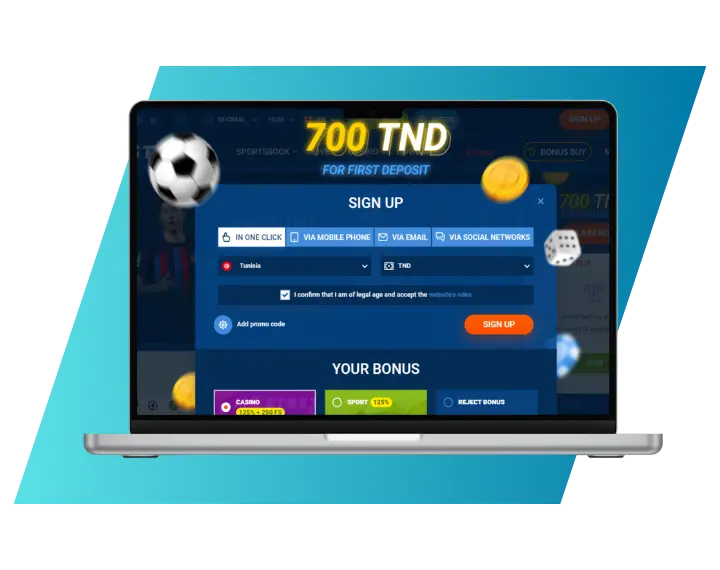 Mostbet registration in Tunisia, step by step