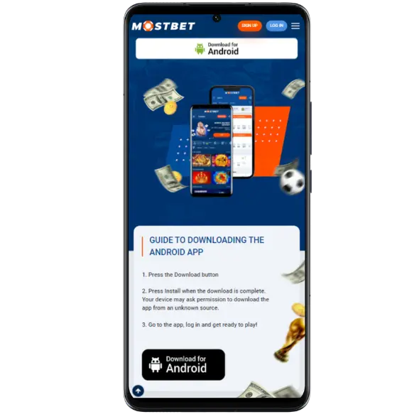 Скачайте и установите приложение Mostbet на Android